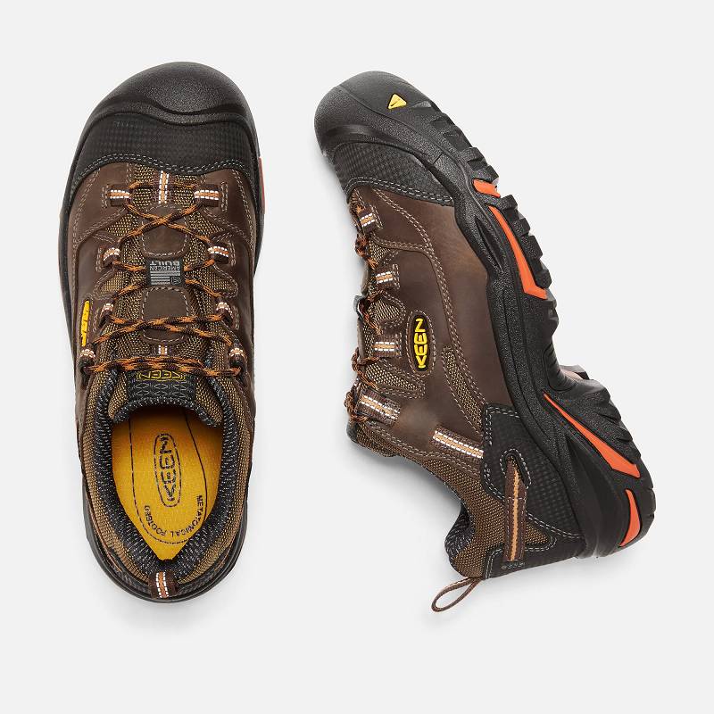 Keen Braddock Low Soft Toe Sicherheitsschuhe Herren DE-16208 Cascade/Orange Ochre - Keen Herrenschuh